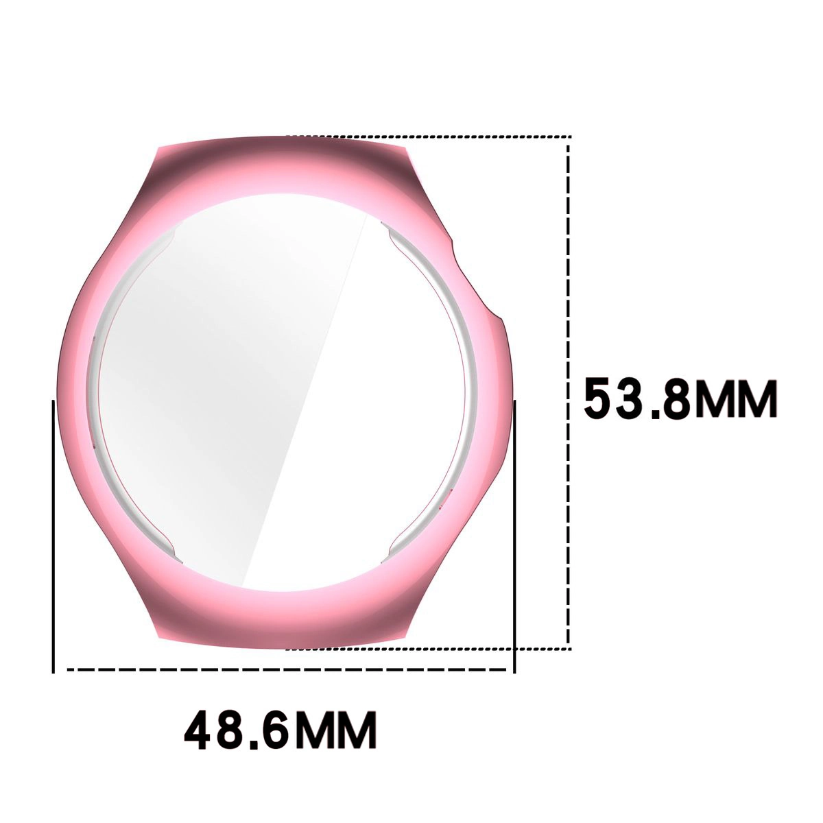 Wymiary obudowy Bizon Case Watch Felipe dla Huawei Watch 5 46mm